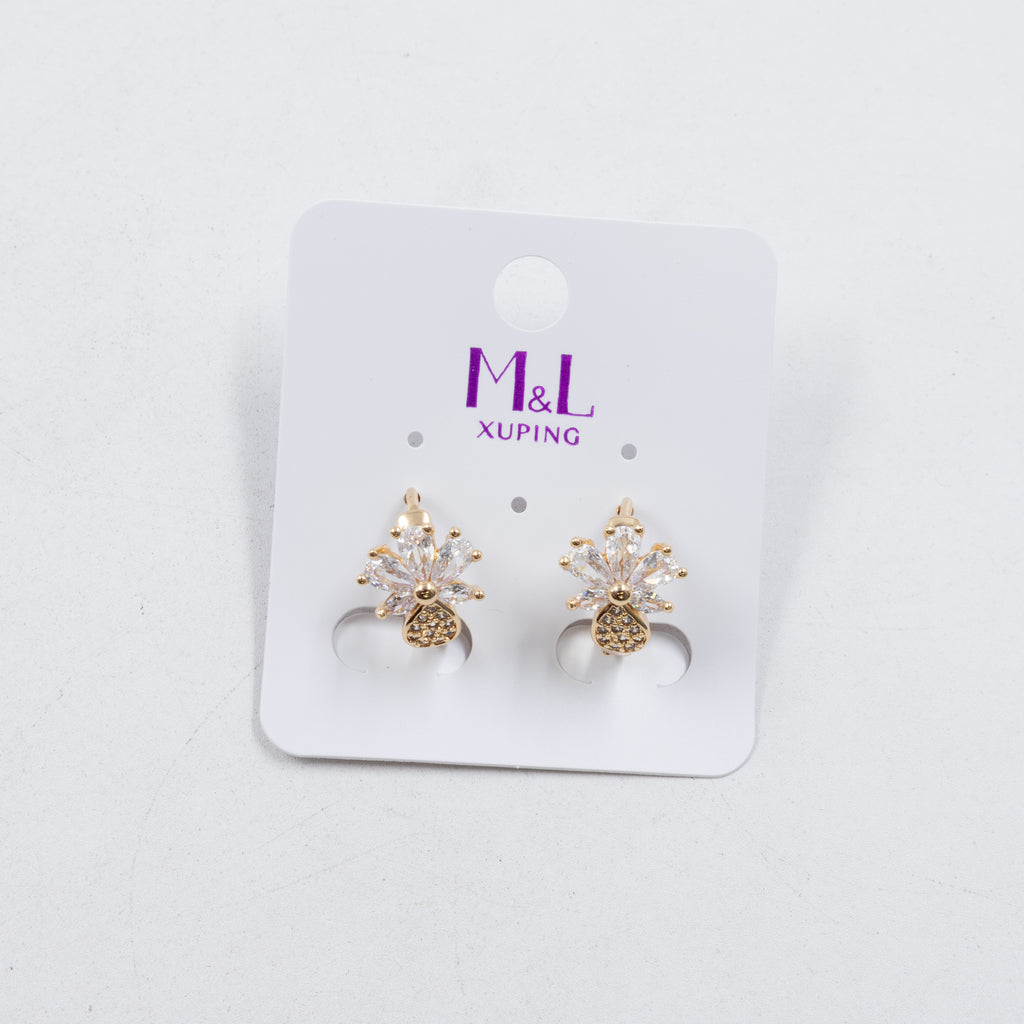 Aretes Xuping Dorados M5 Oro Laminado