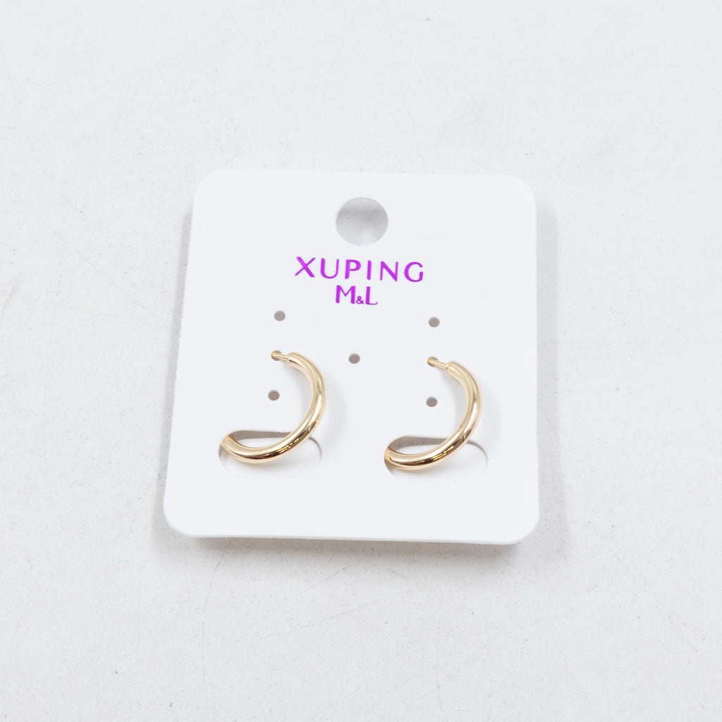 Aretes Xuping Dorados M2 Oro Laminado