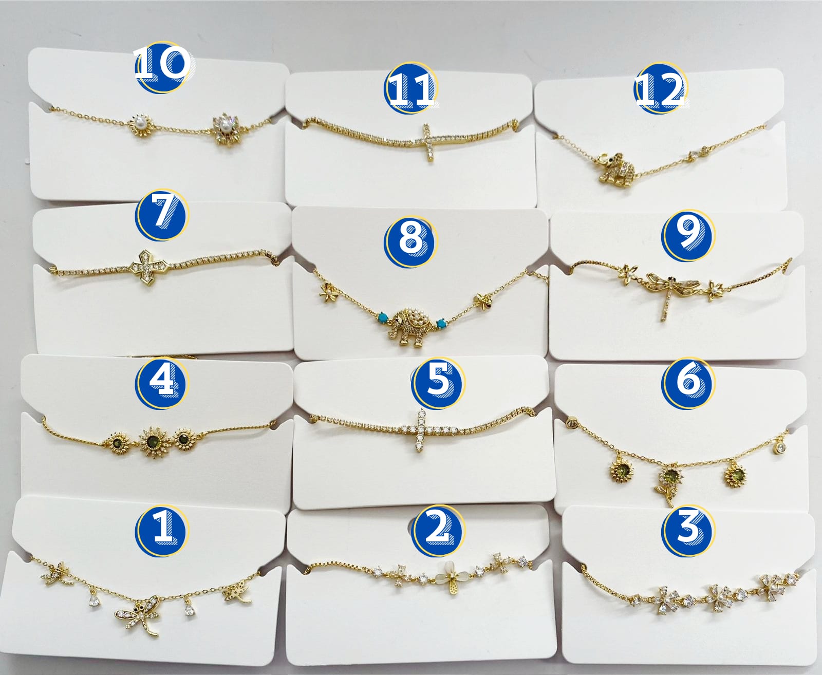 Pulsera Ansheli Dorada M3 Oro Laminado