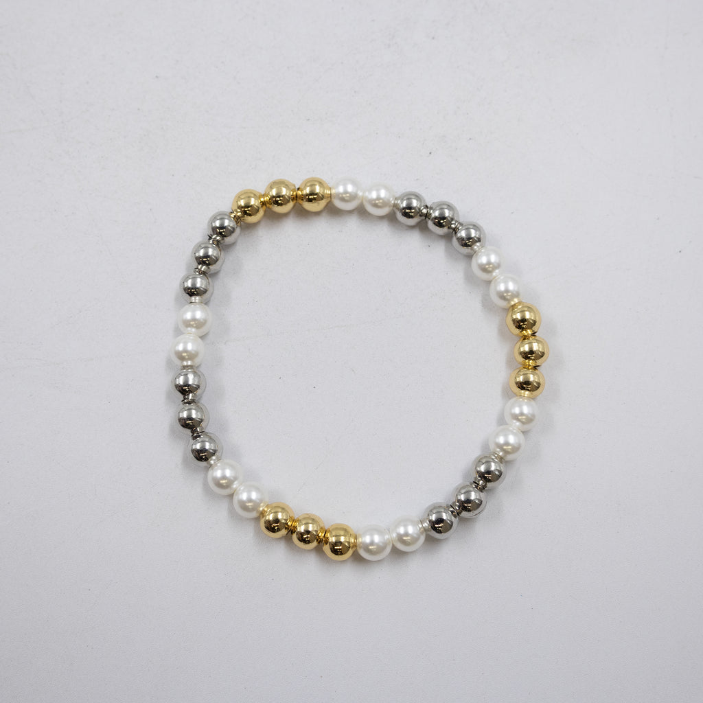 Pulseras Doradas y Plateadas con dije M1 Oro Laminado