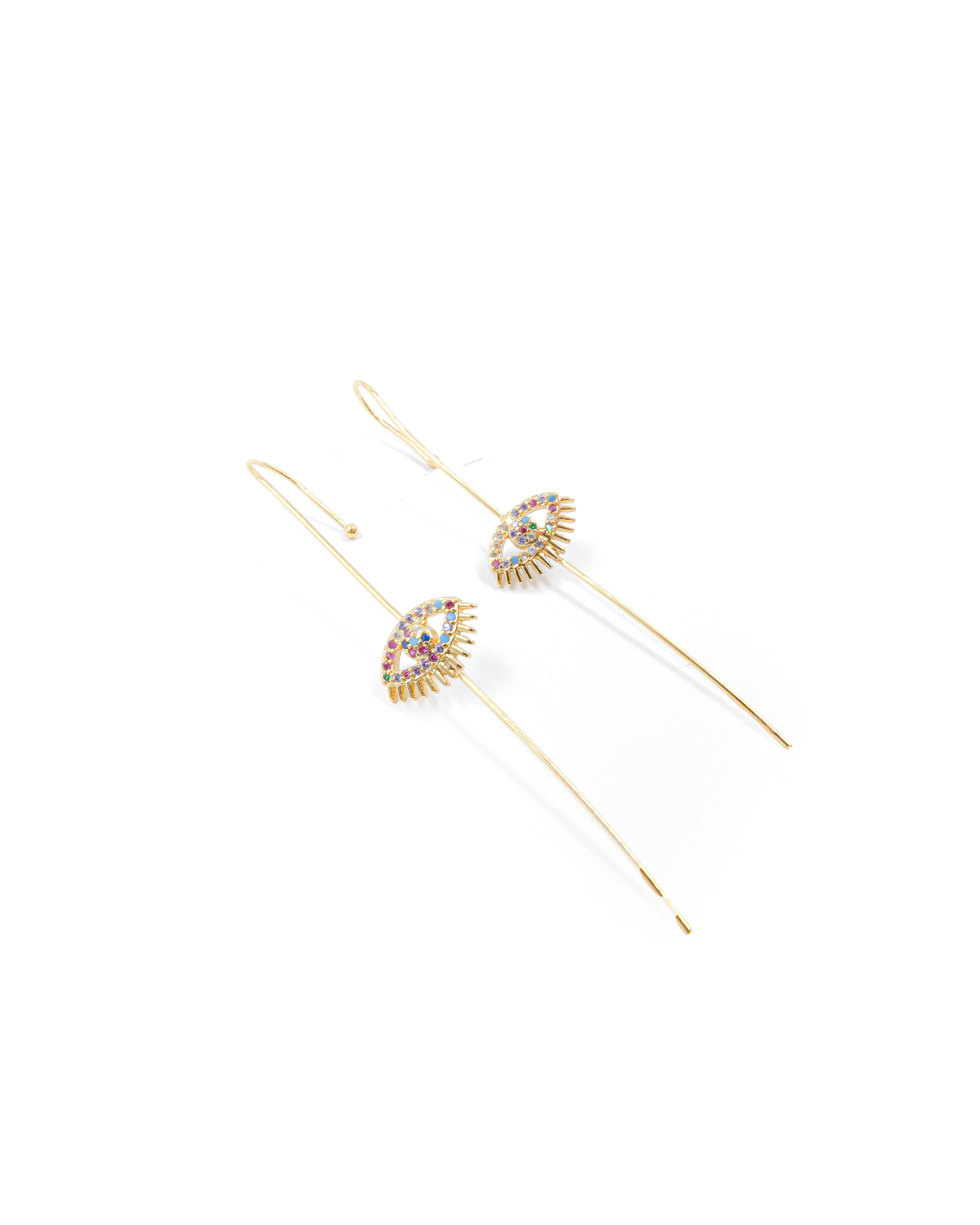 Aretes Violadores Dorados M2 Oro Laminado