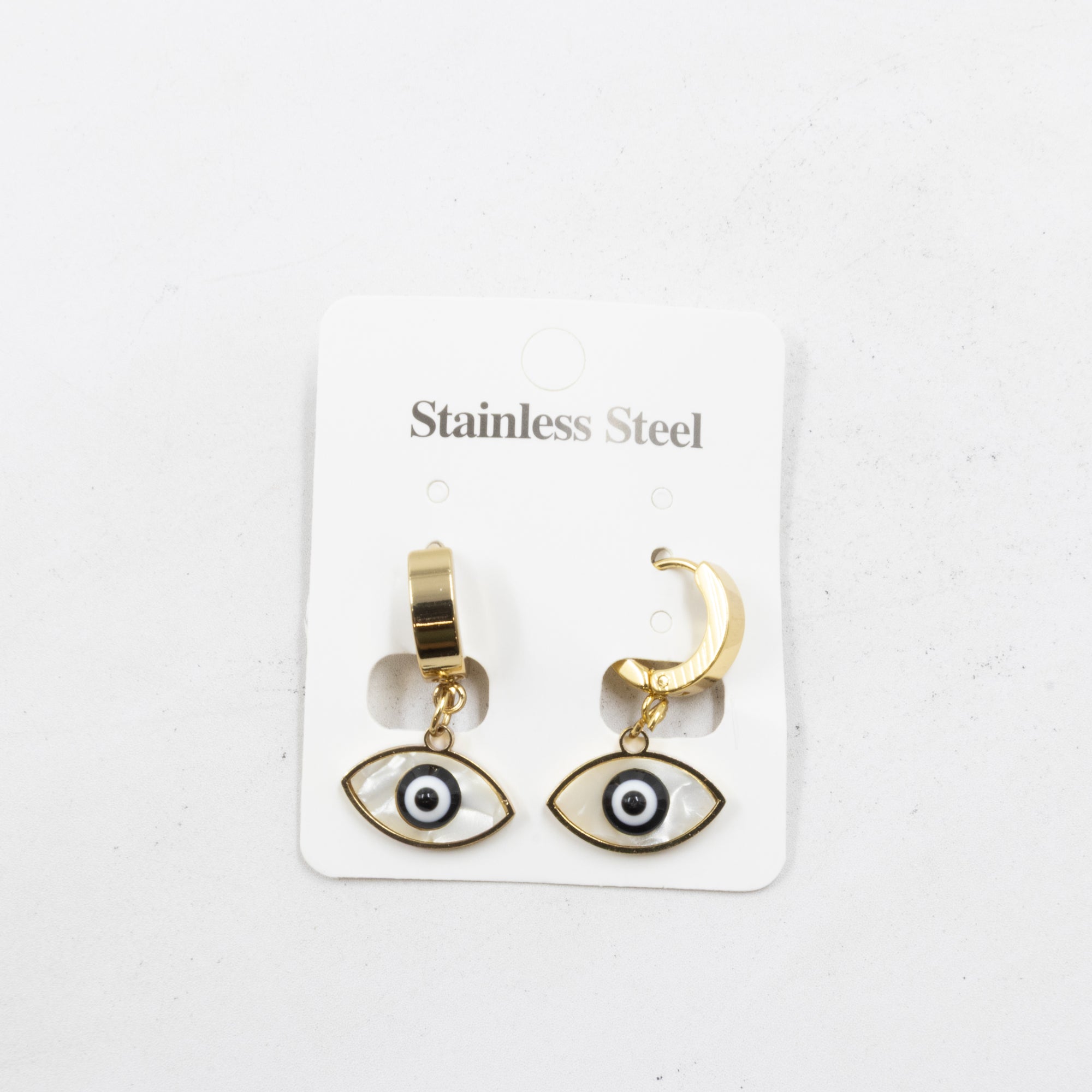 Aretes  Dorados de Ojo Turco M2 Oro Laminado