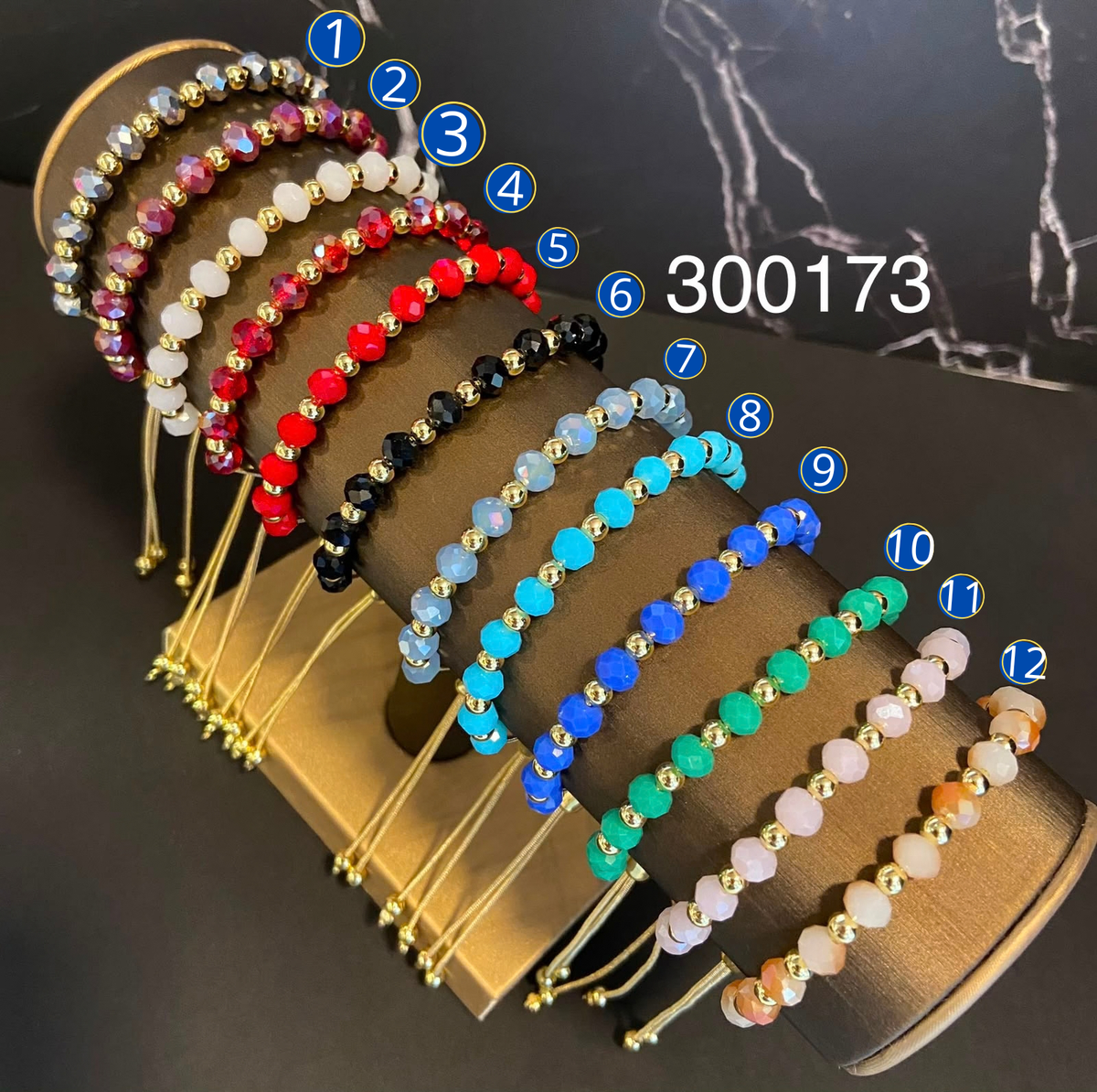 [26/SEPTIEMBRE/26] Pulseras de cuentas de colores M2 Oro Laminado