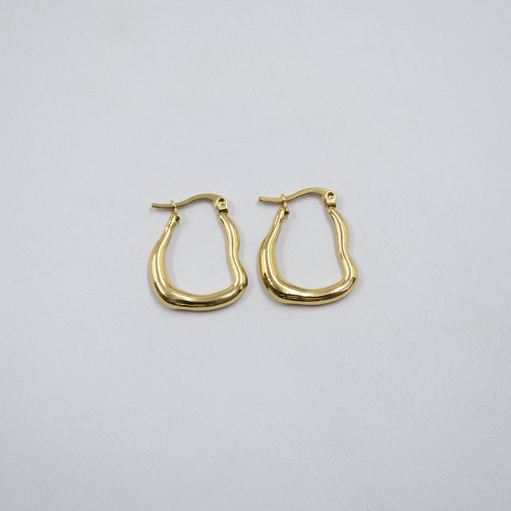 Aretes Dorados Chicos M2 Oro Laminado