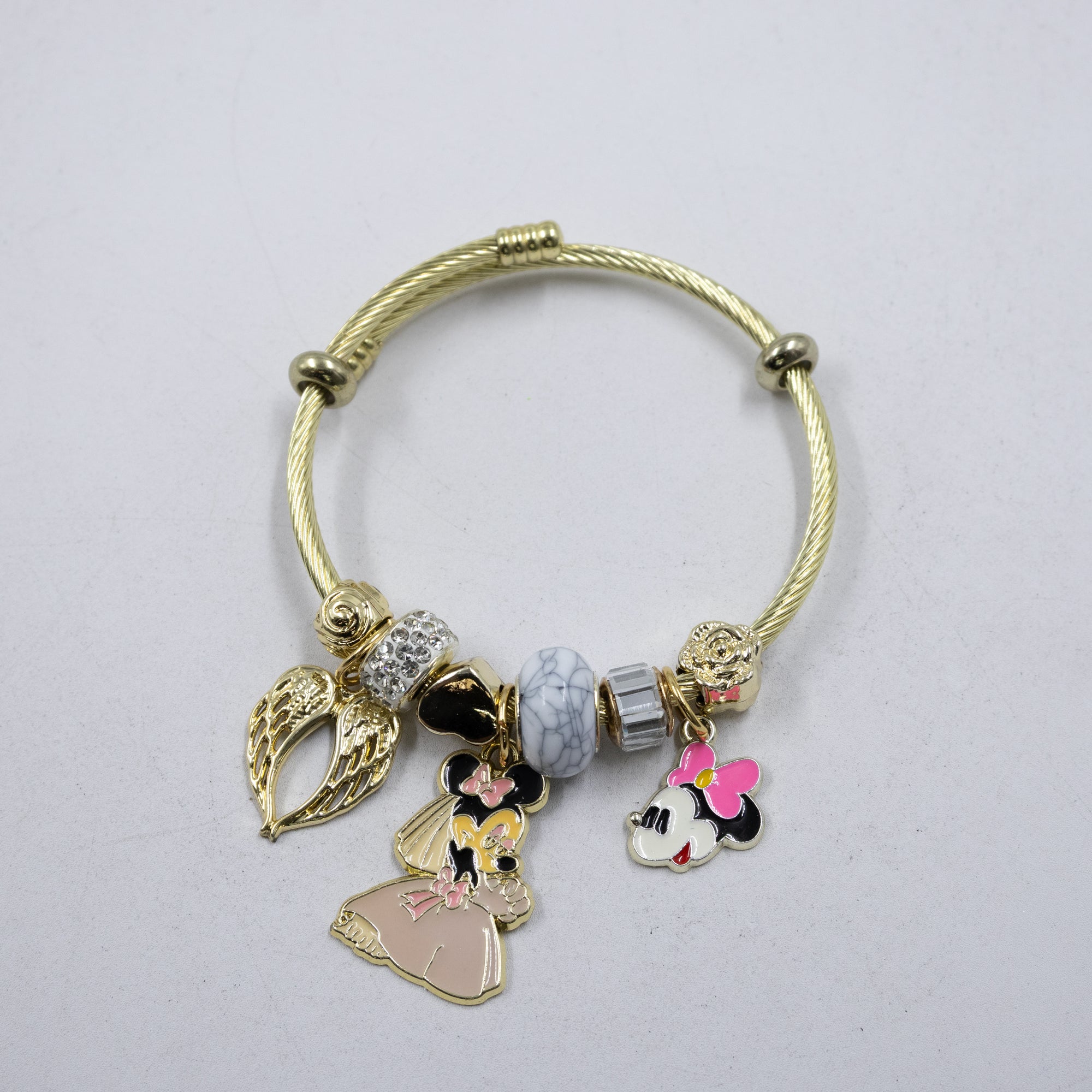 Pulsera tipo Pandora M8 Oro Laminado