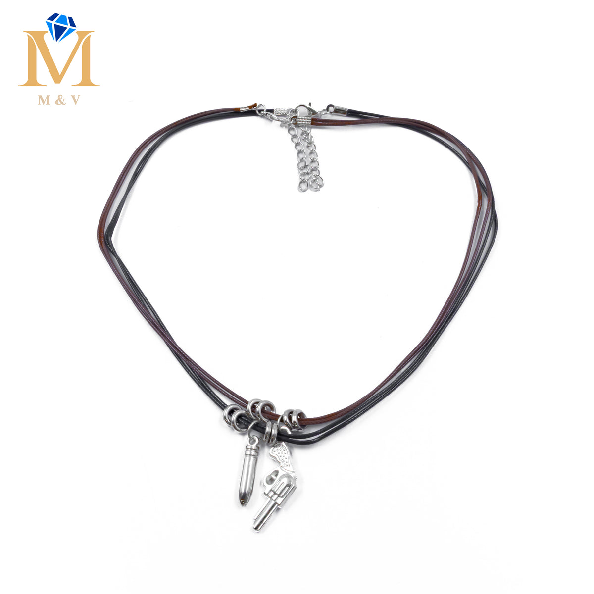 Collares en Pareja de piedras M20 Acero Inoxidable