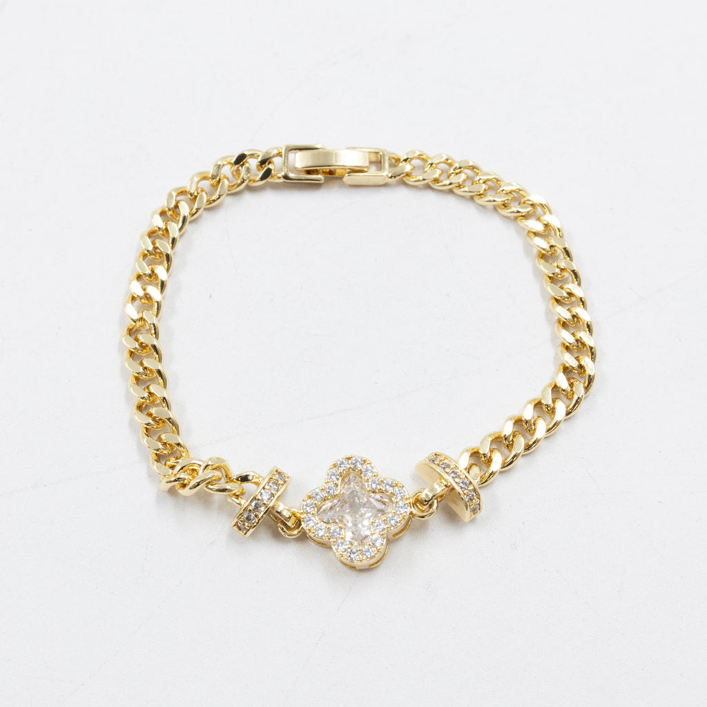Pulseras Doradas con Piedras M8 Oro Laminado