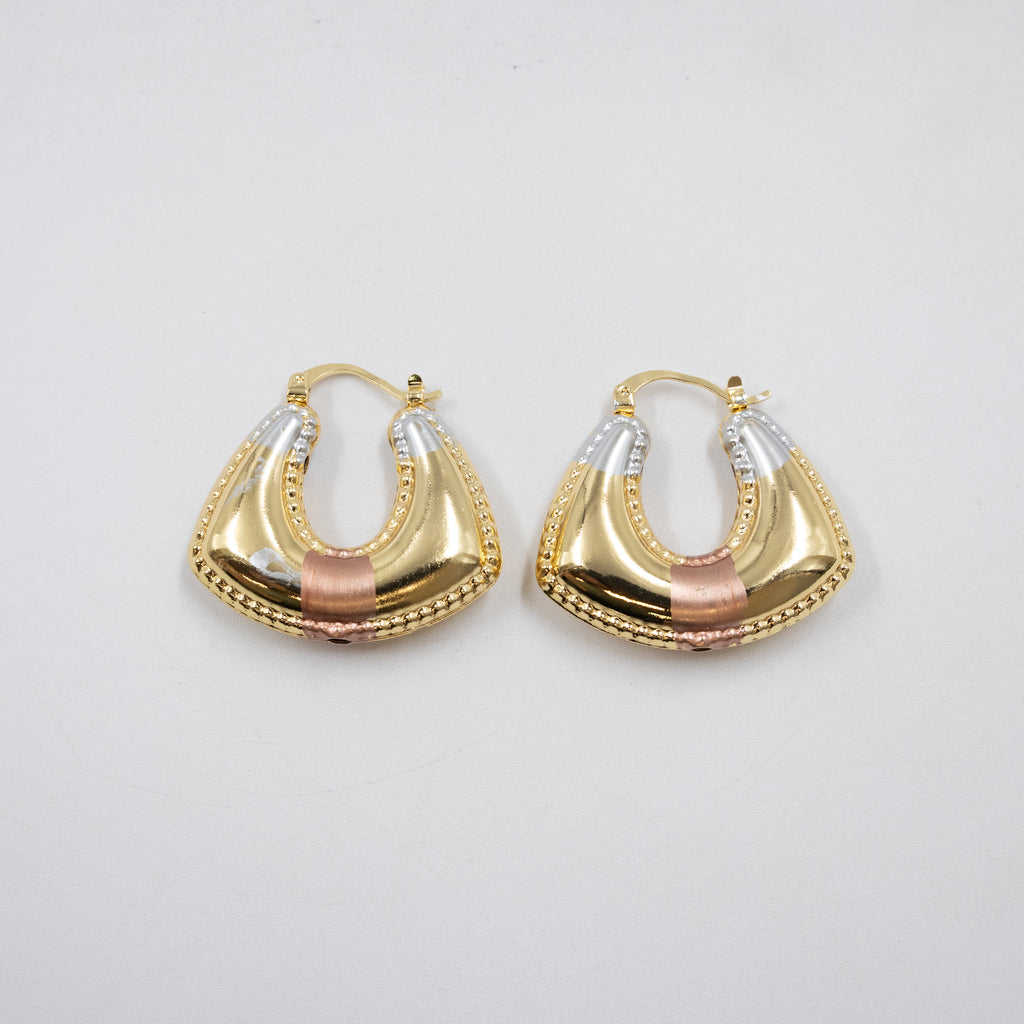Aretes Oro Florentino M1 Oro Laminado