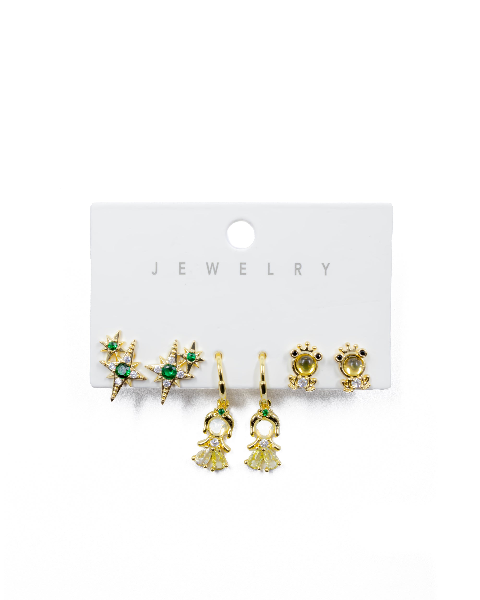 ARETES PAQUETE DE 3 M3 ORO LAMINADO