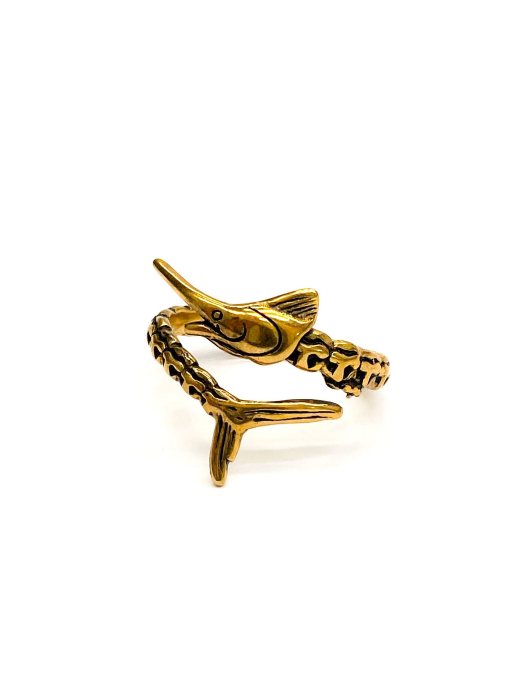 Anillo Dorado y Plateado M7 Acero Inoxidable