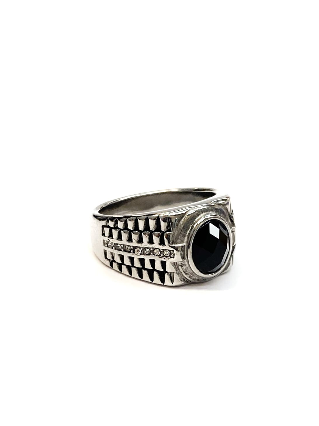 Anillo Dorado y Plateado M7 Acero Inoxidable