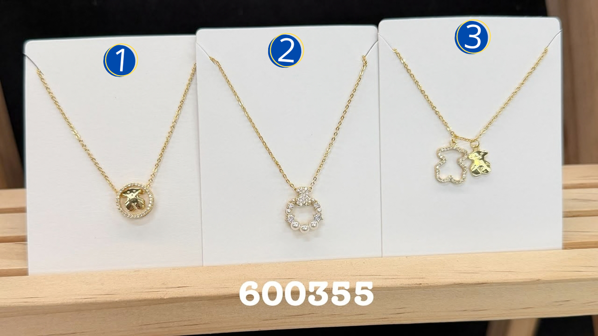 [10/OCT/26] Collares Dorados y Plateados con dije M25 Oro Laminado