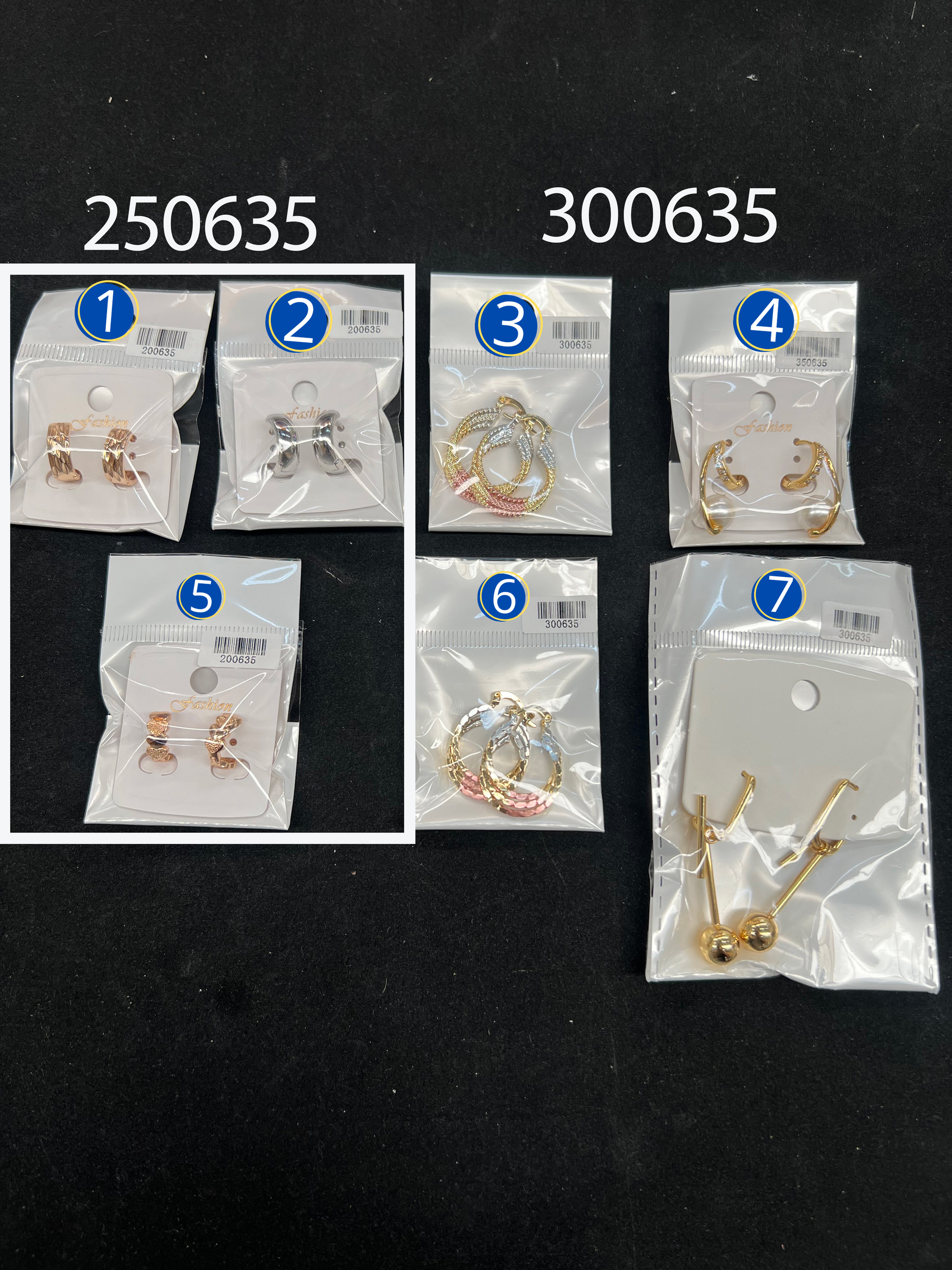 [07/JULIO/26] Aretes Dorados y Plateados M2 ORO Laminado