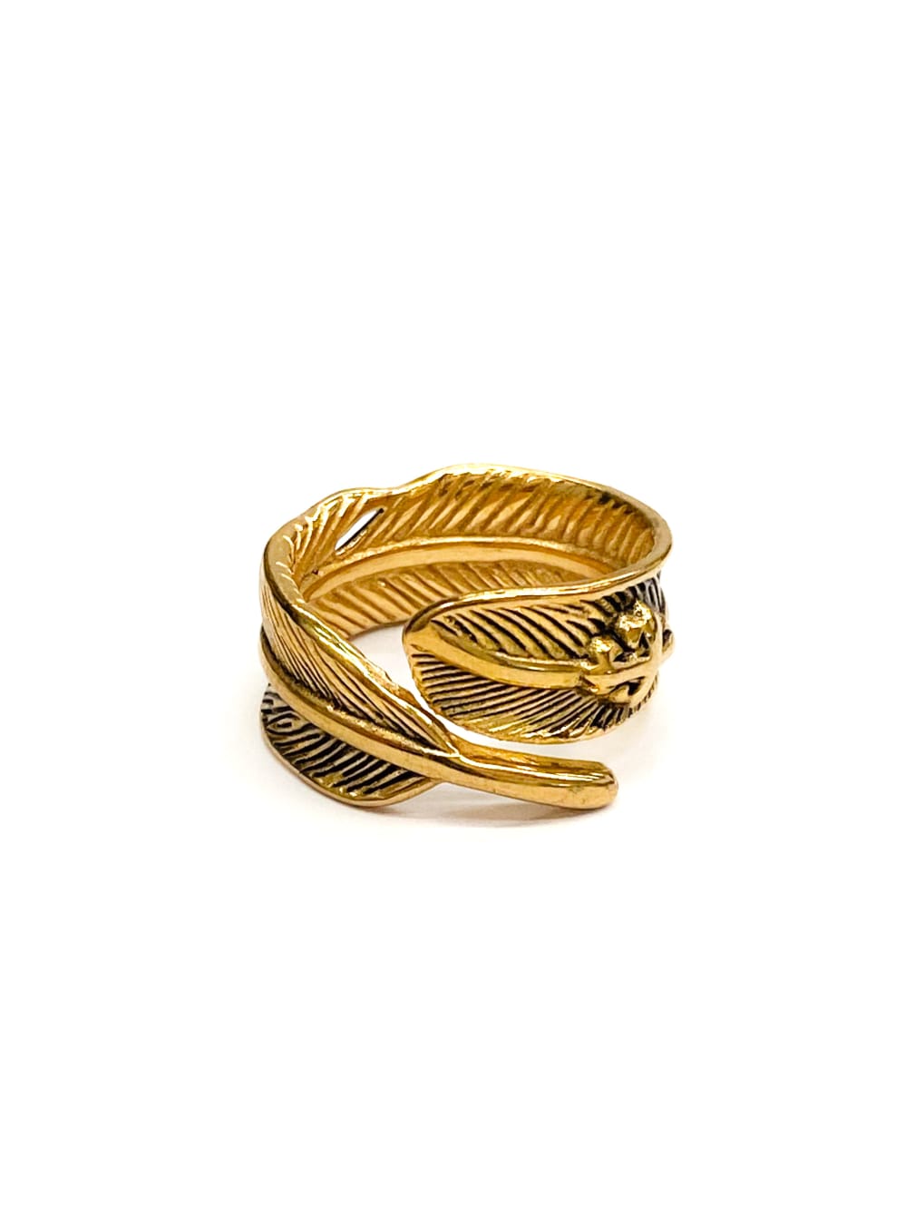 Anillo Dorado y Plateado M8 Acero Inoxidable