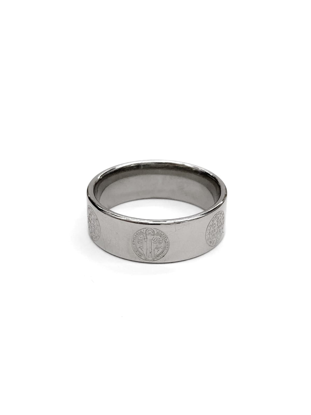 Anillo Dorado y Plateado M8 Acero Inoxidable