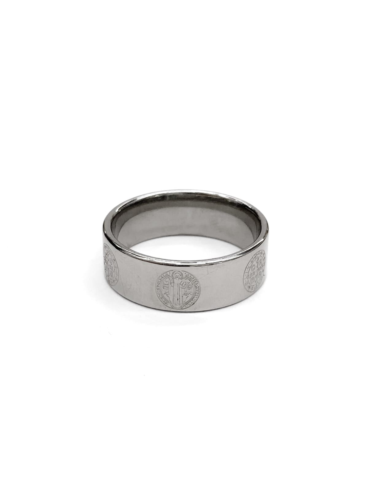 Anillo Dorado y Plateado M8 Acero Inoxidable