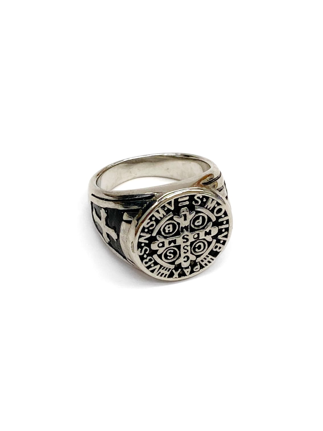 Anillo Dorado y Plateado M8 Acero Inoxidable