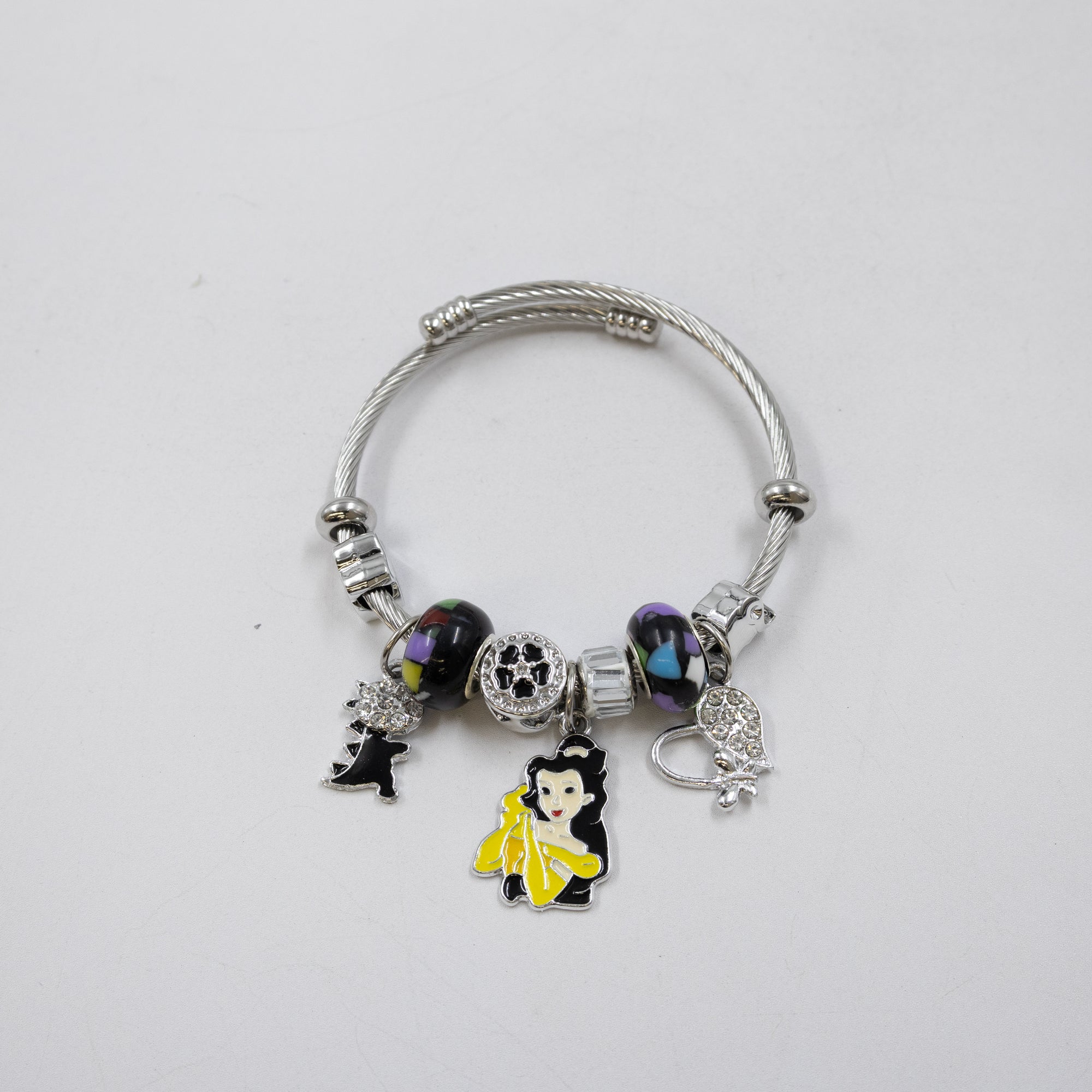 Pulsera tipo Pandora Plateados M8 Oro Laminado