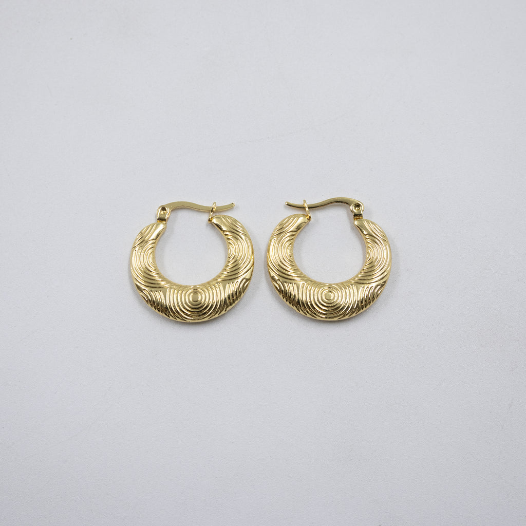 Aretes Dorados Chicos M2 Oro Laminado