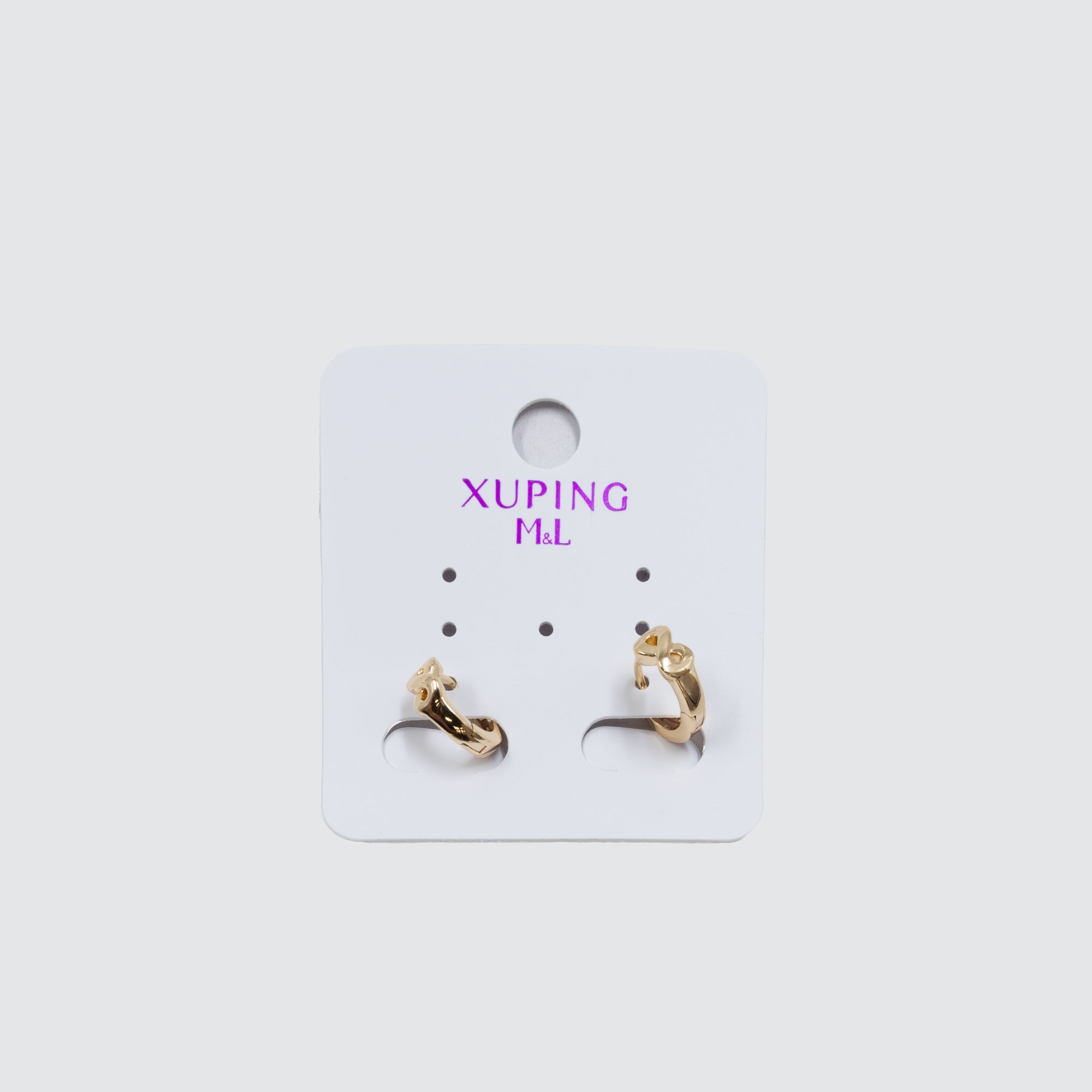 Aretes Dorados Xuping de poste M1 Oro Laminado