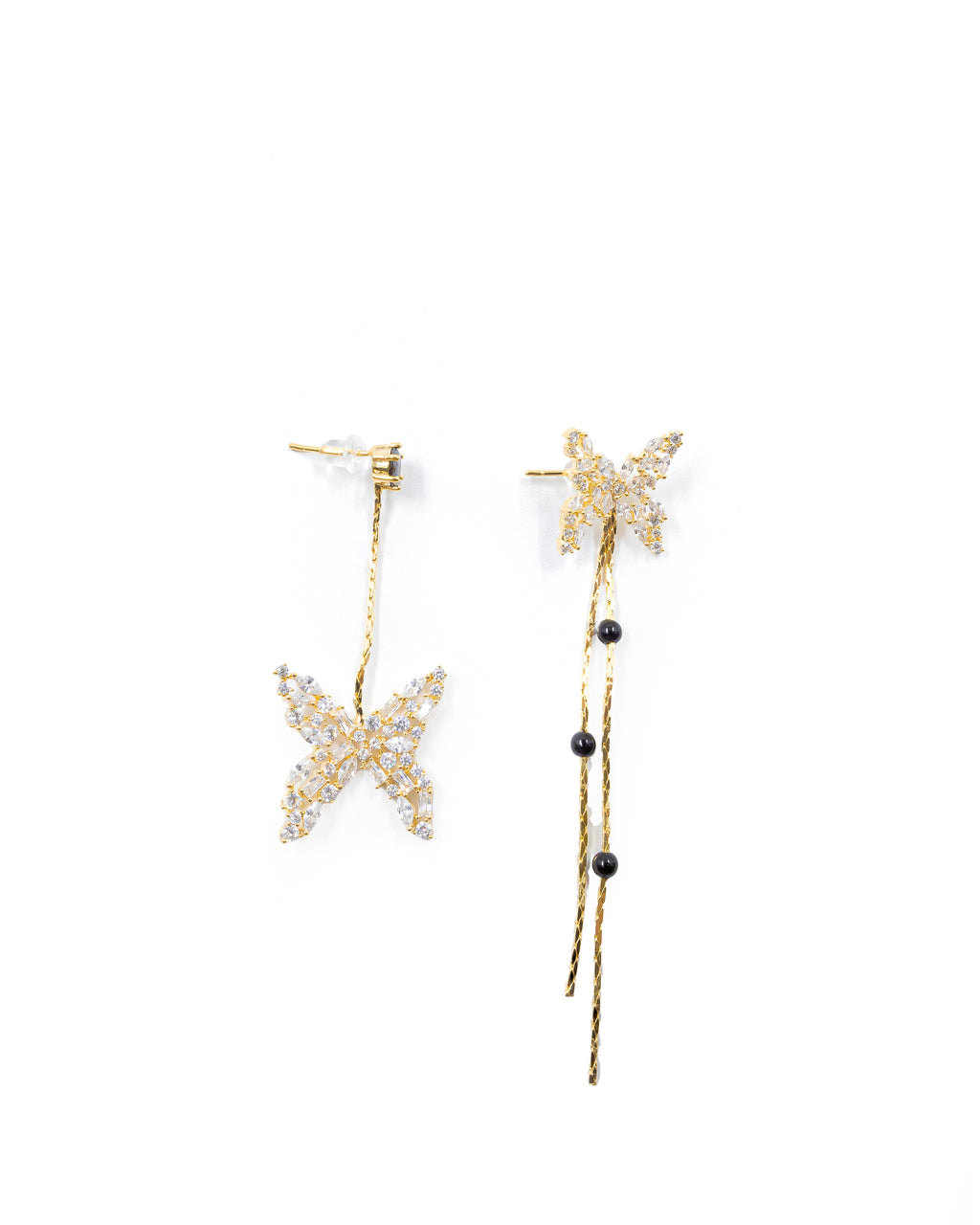 Aretes Largos Ansheli Dorados M13 Oro Laminado