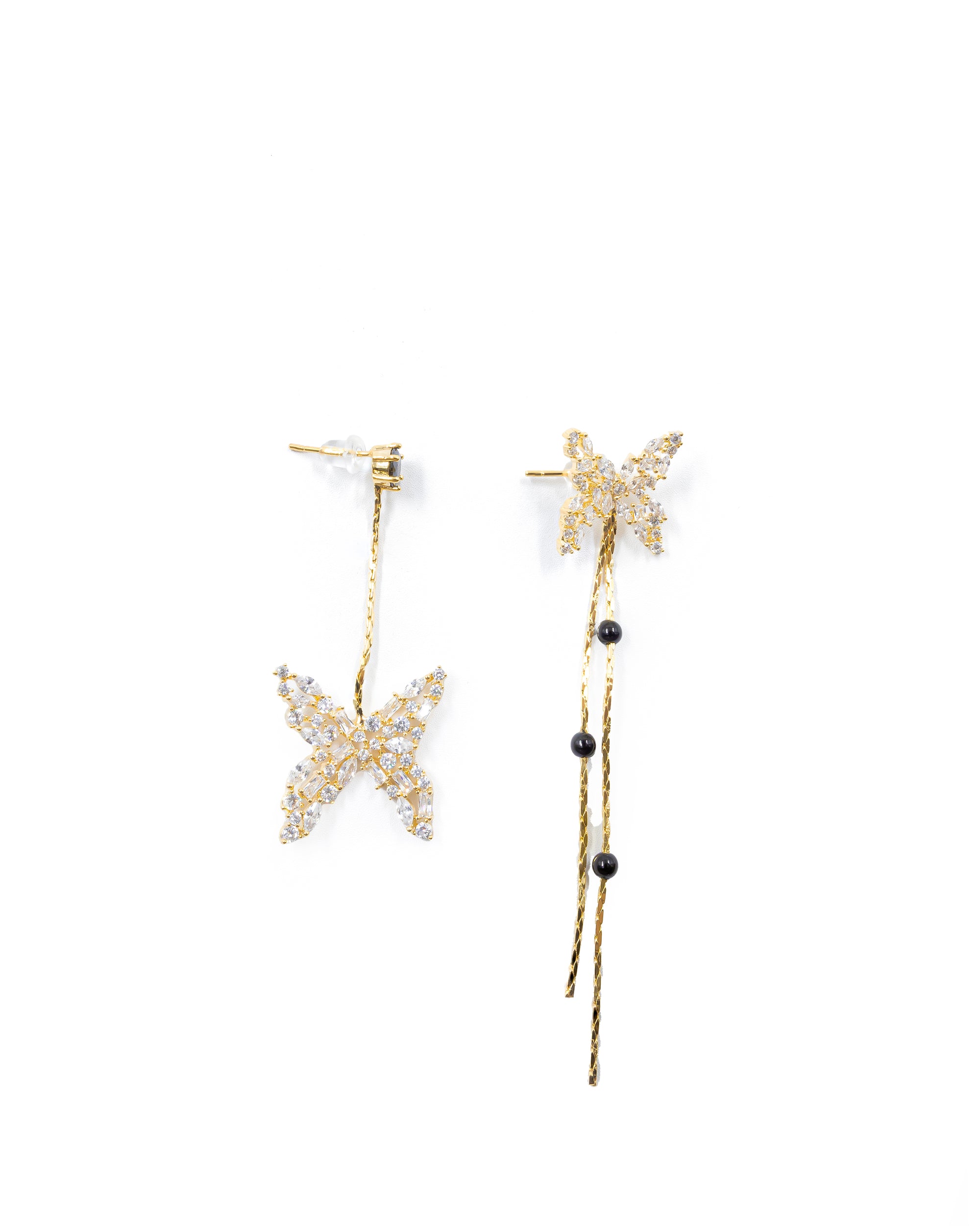 Aretes Largos Ansheli Dorados M13 Oro Laminado