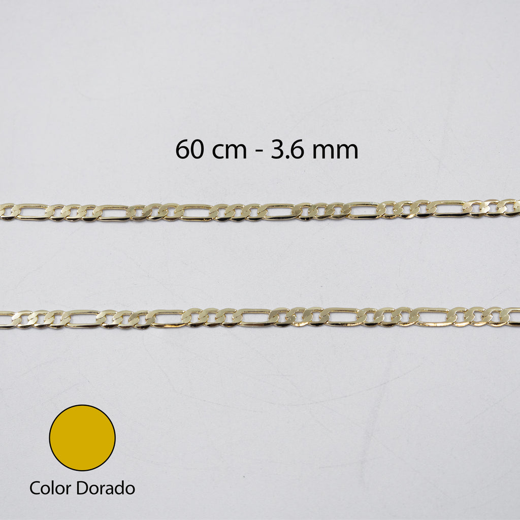 Cadenas Doradas Cartier de 60 cm M3 Oro Laminado