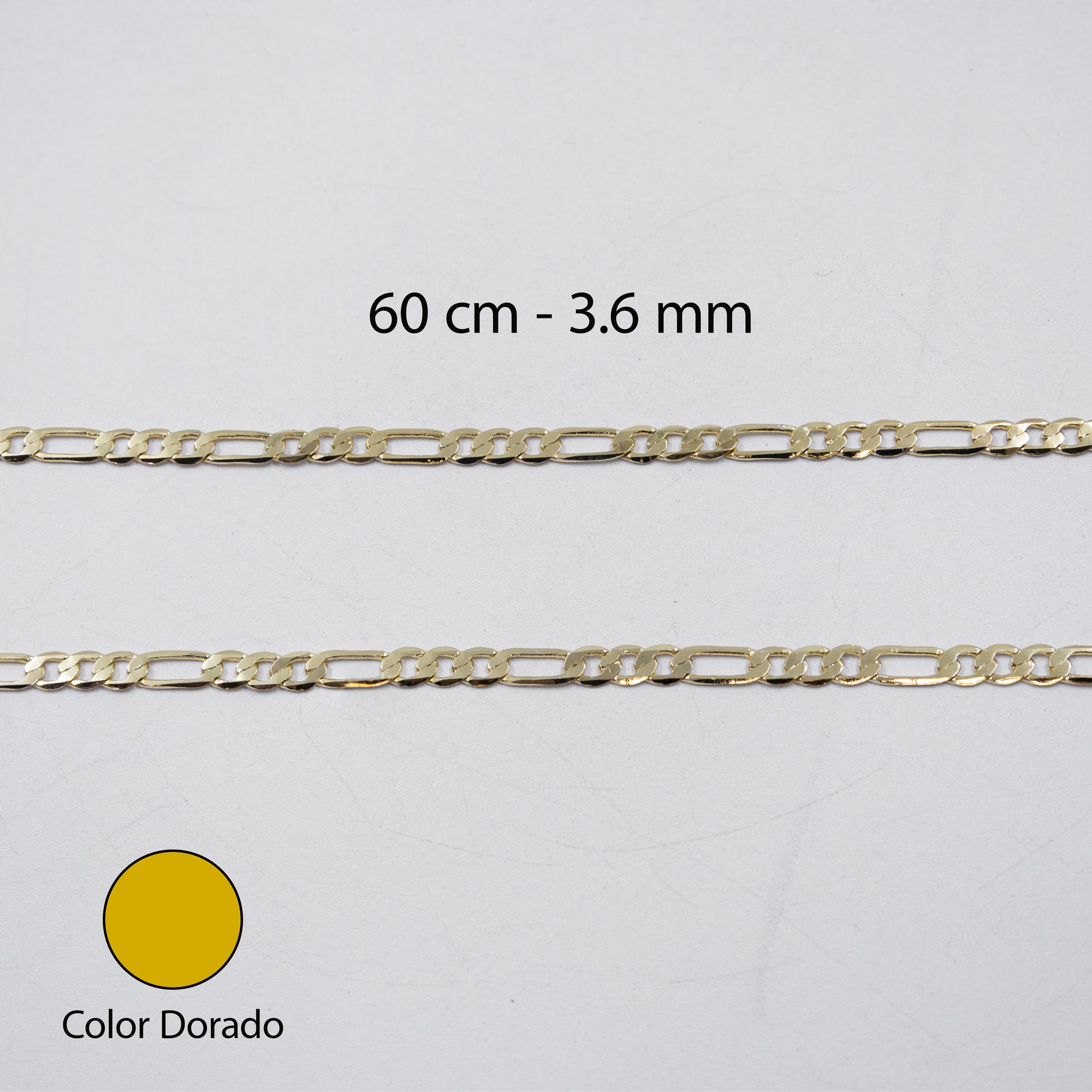 Cadenas Doradas Cartier de 60 cm M3 Oro Laminado