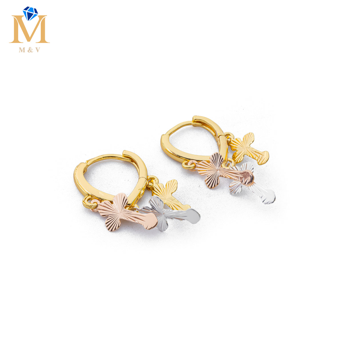 Artes Dorados con dijes de 3 colores M1 Oro Laminado