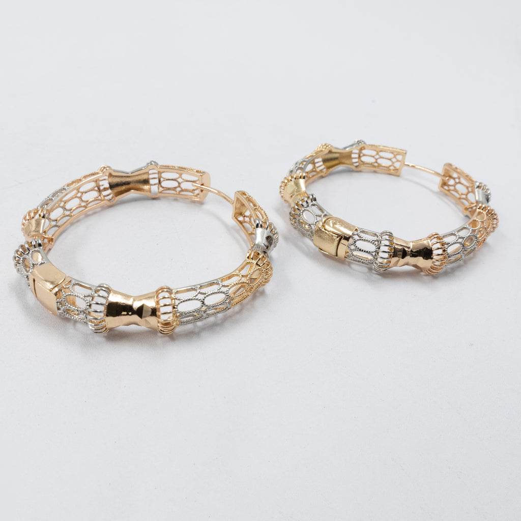 Aretes color Oro Florentino M1 Oro Laminado