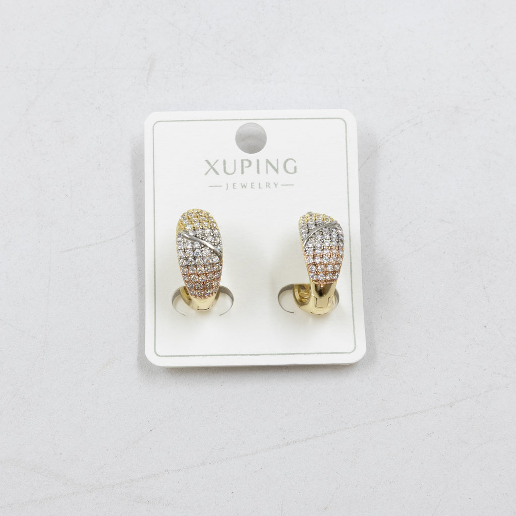 Aretes Oro Florentino Xuping M3 Oro Laminado