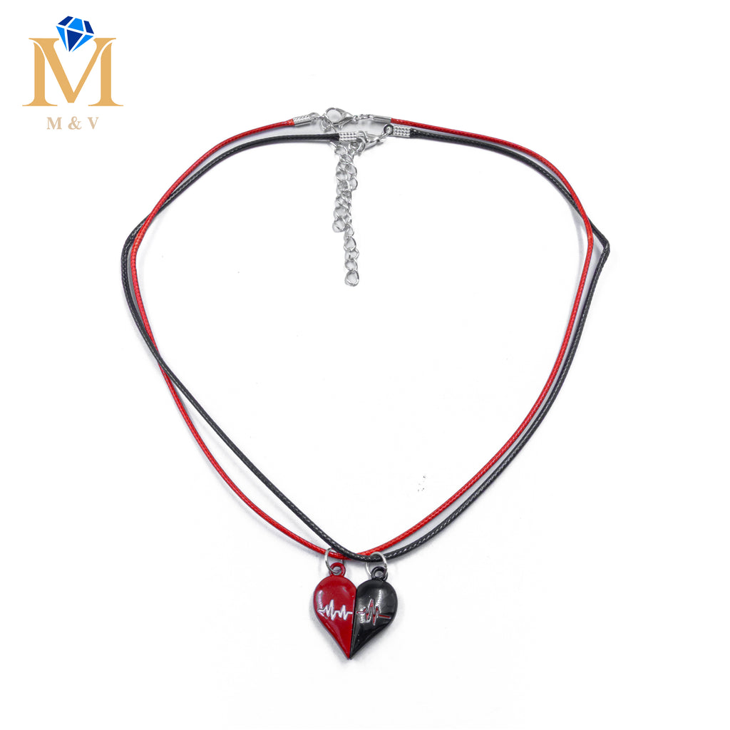 Collares en Pareja de corazón M11 Acero Inoxidable