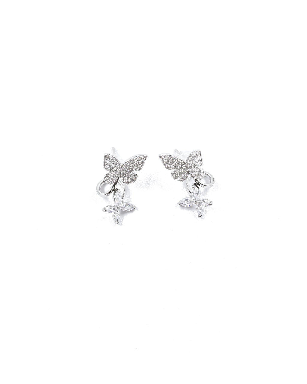 Aretes Largos Ansheli Plateados M17 Oro Laminado