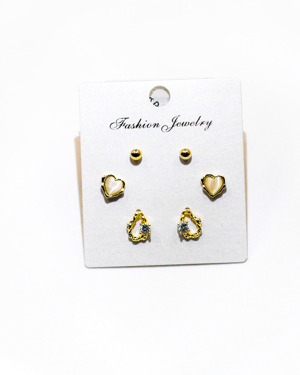 Set Aretes X3 - M4 Oro Laminado