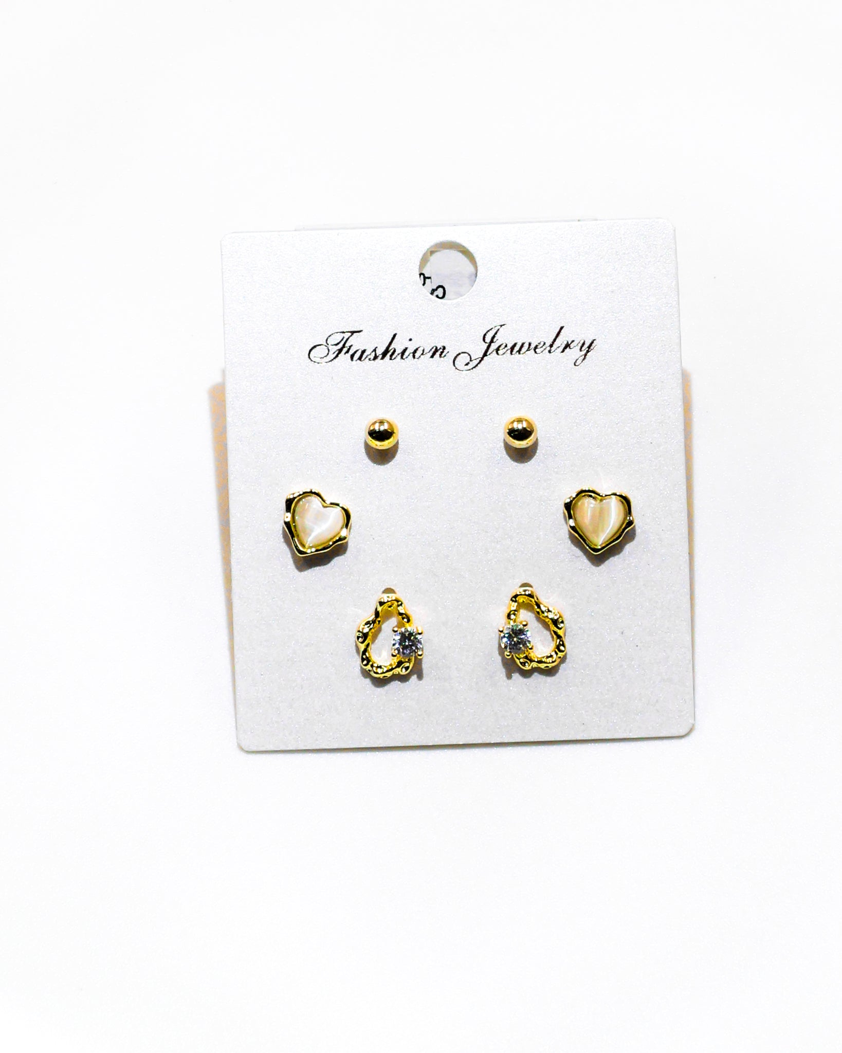 Set Aretes X3 - M4 Oro Laminado