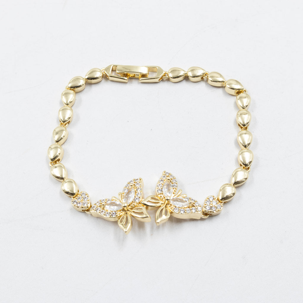 Pulseras Doradas con Piedras M3 Oro Laminado