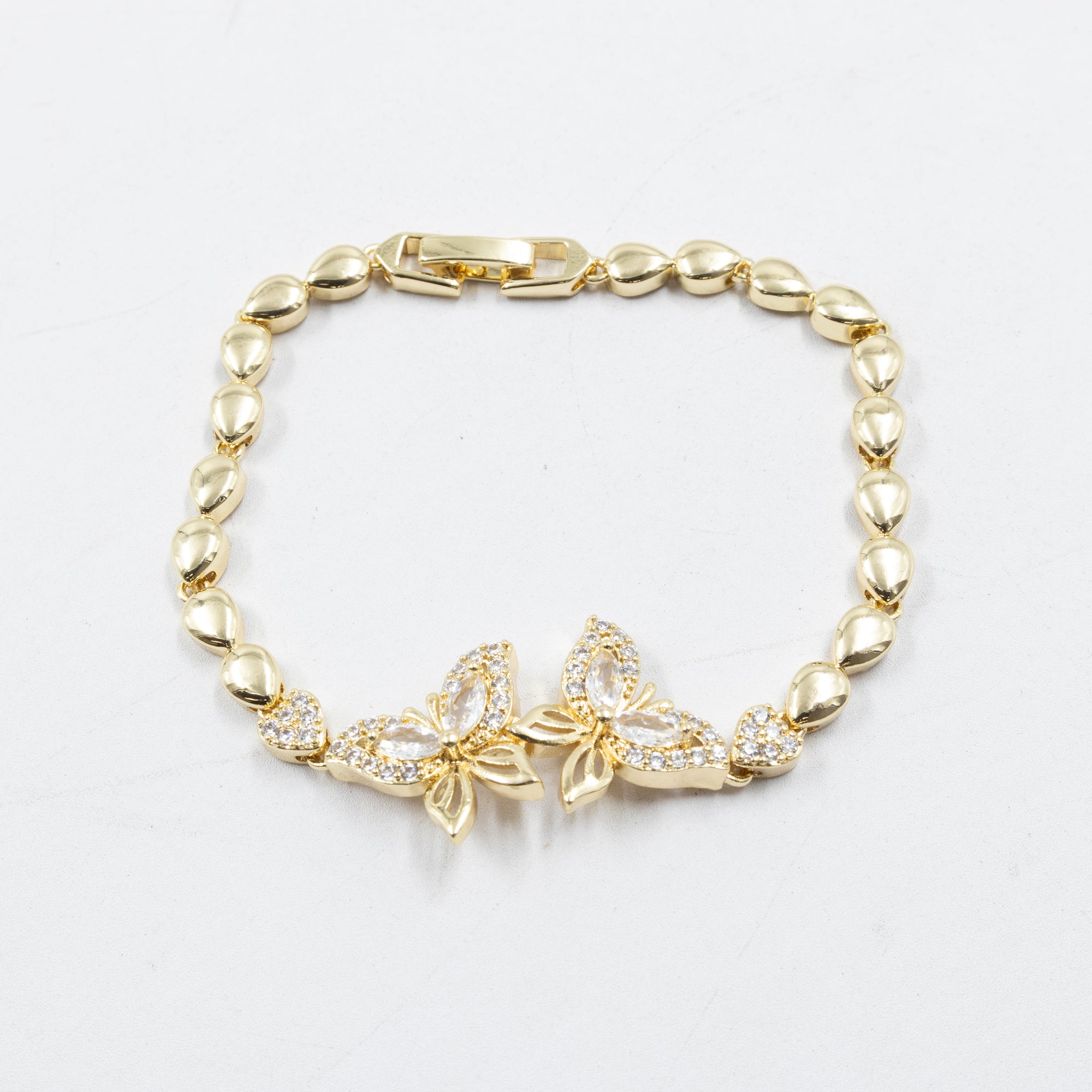 Pulseras Doradas con Piedras M3 Oro Laminado