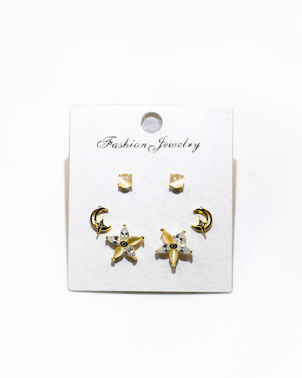 Set Aretes X3 - M14 Oro Laminado