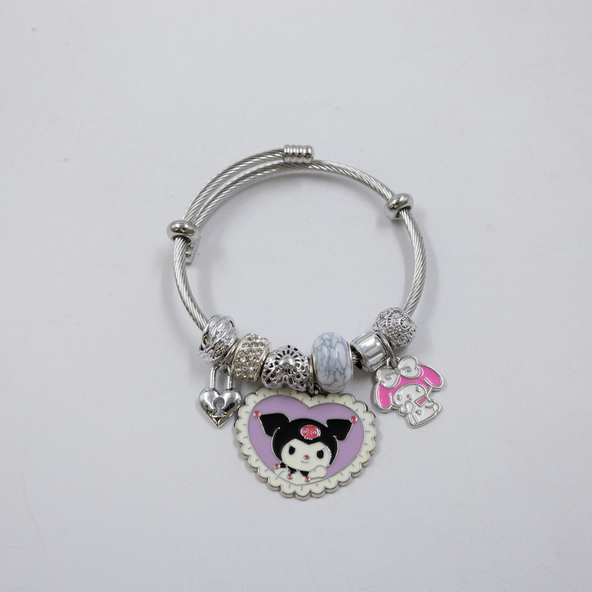 Pulsera tipo Pandora Plateados M3 Oro Laminado