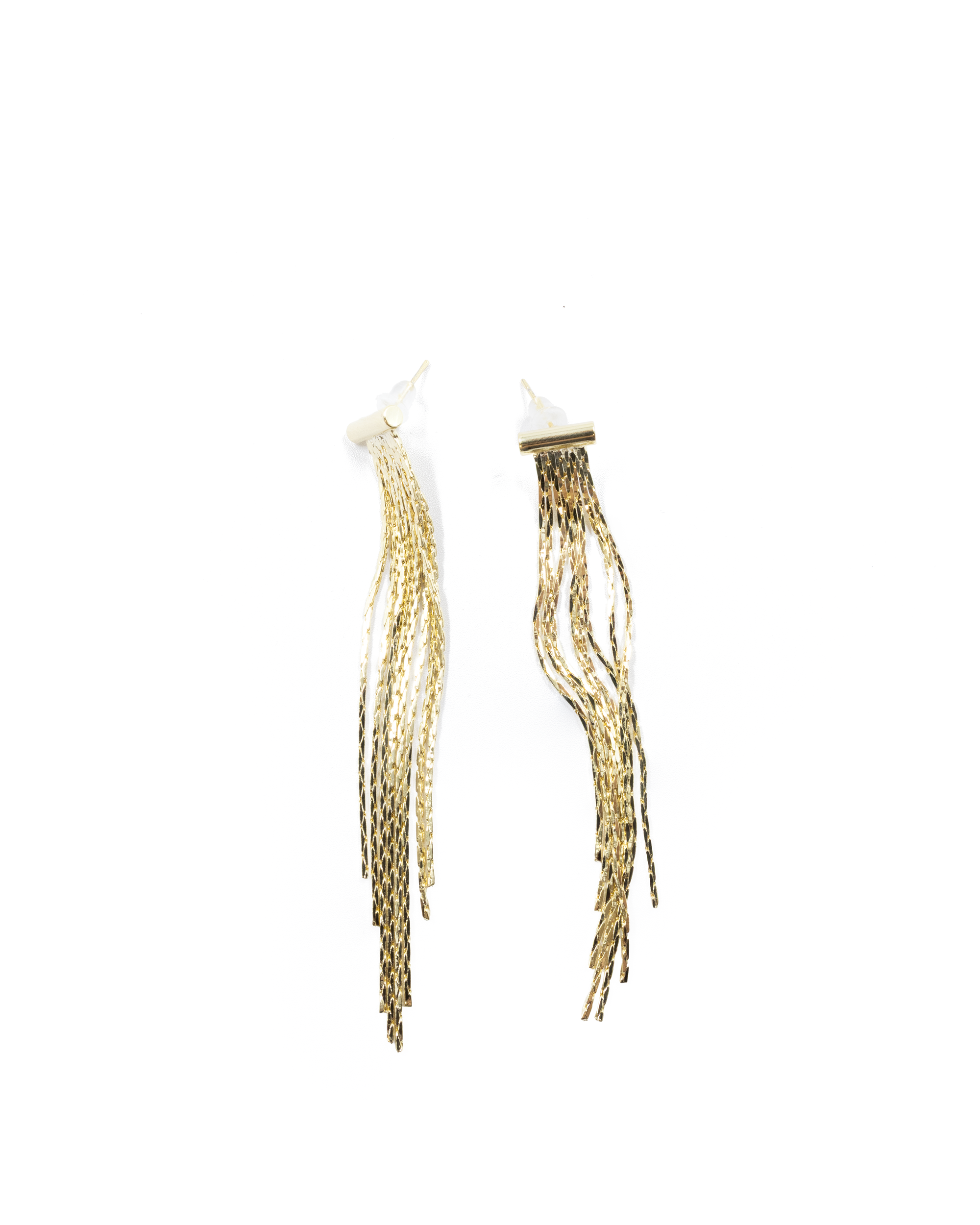 Aretes Largos Ansheli Dorados M1 Oro Laminado