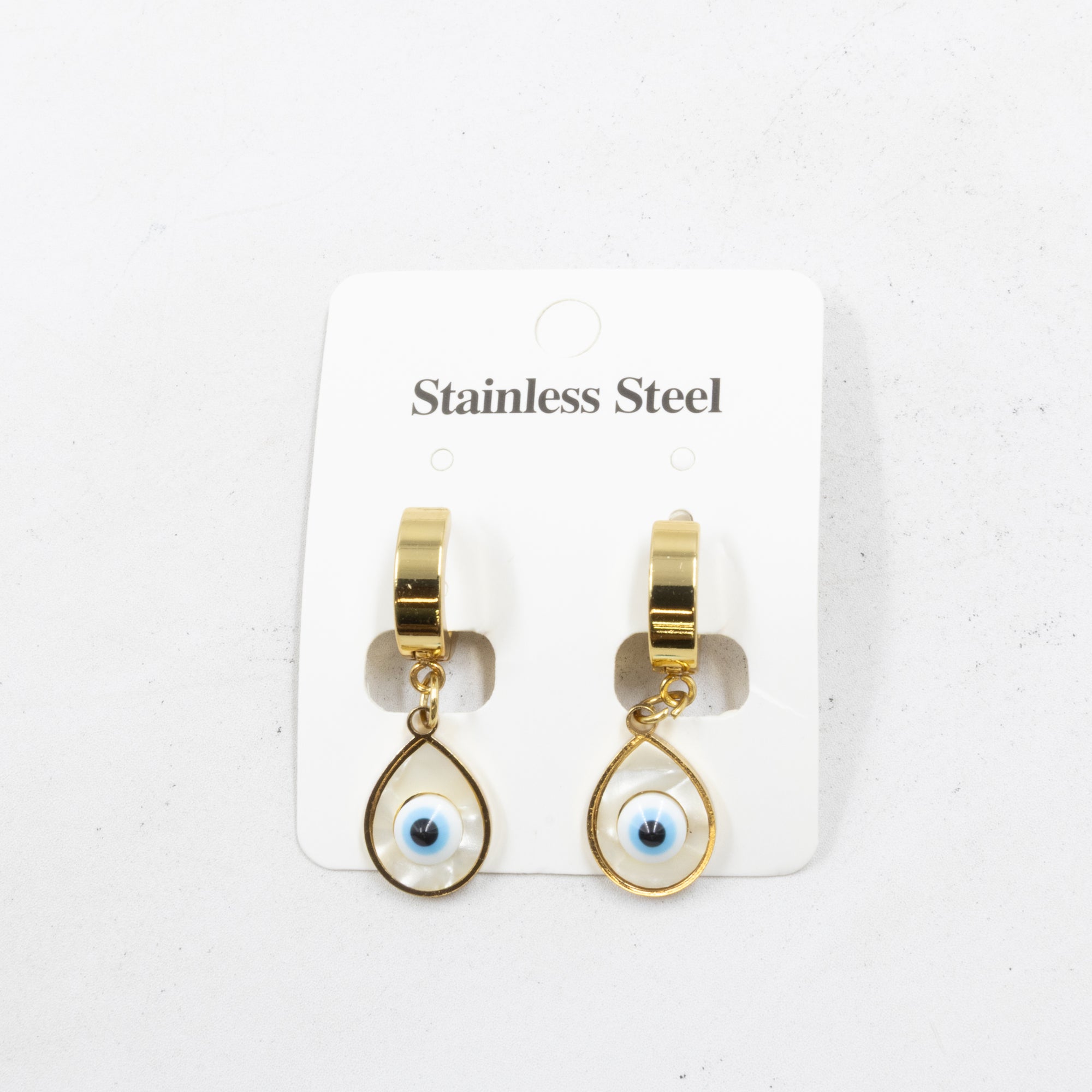 Aretes  Dorados de Ojo Turco M2 Oro Laminado