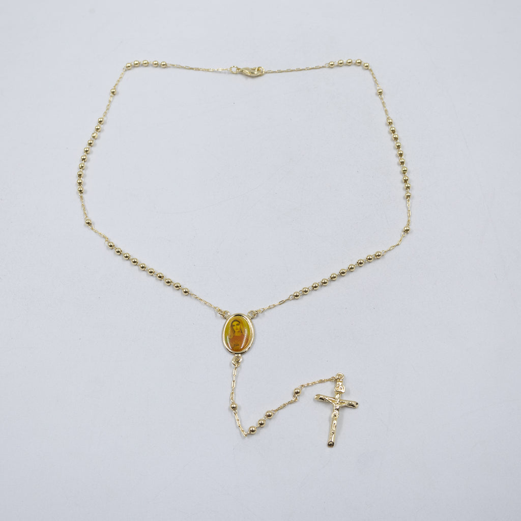 Collar Dorado Religioso M3 Oro Laminado