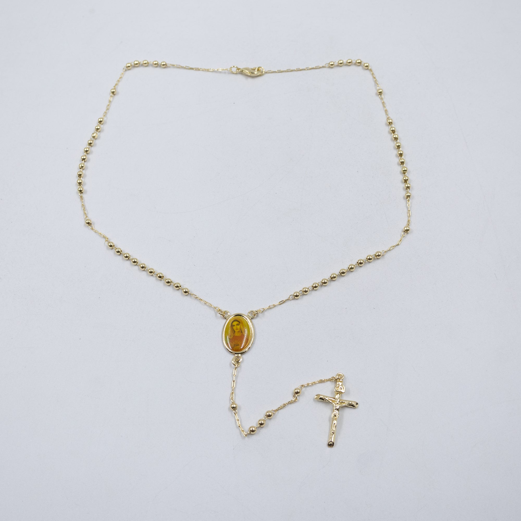 Collar Dorado Religioso M3 Oro Laminado