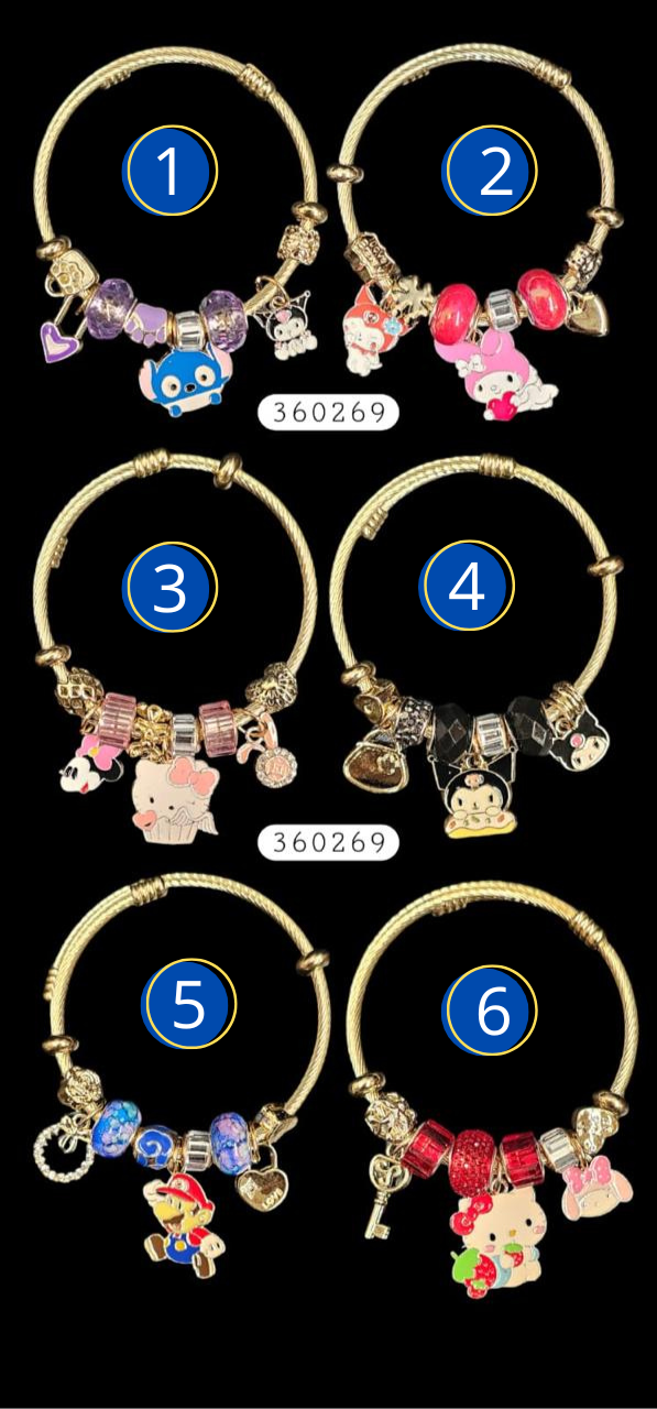 PULSERA TIPO PANDORA M4 ACERO INOXIDABLE