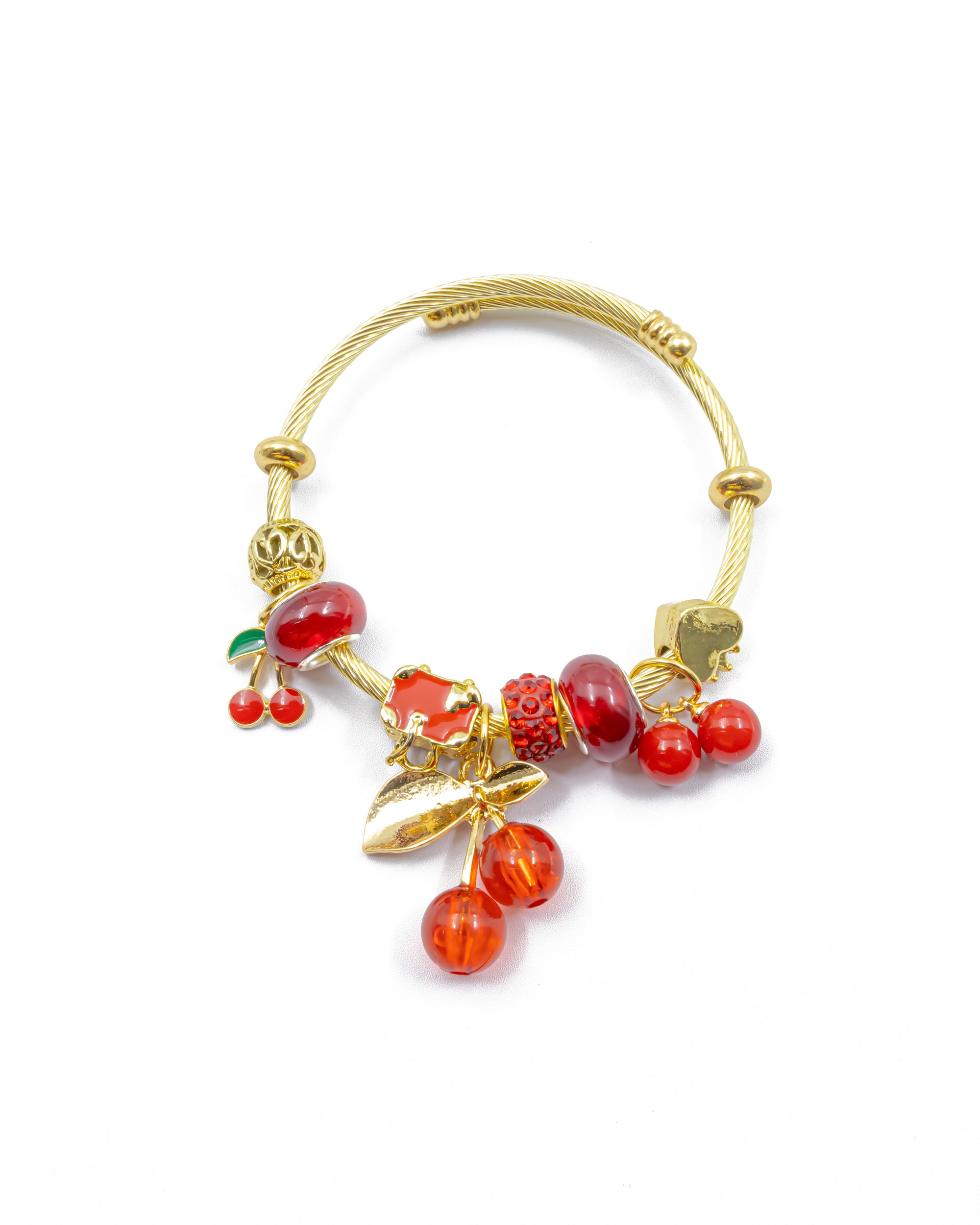 PULSERA DE CEREZA M3 ORO LAMINADO