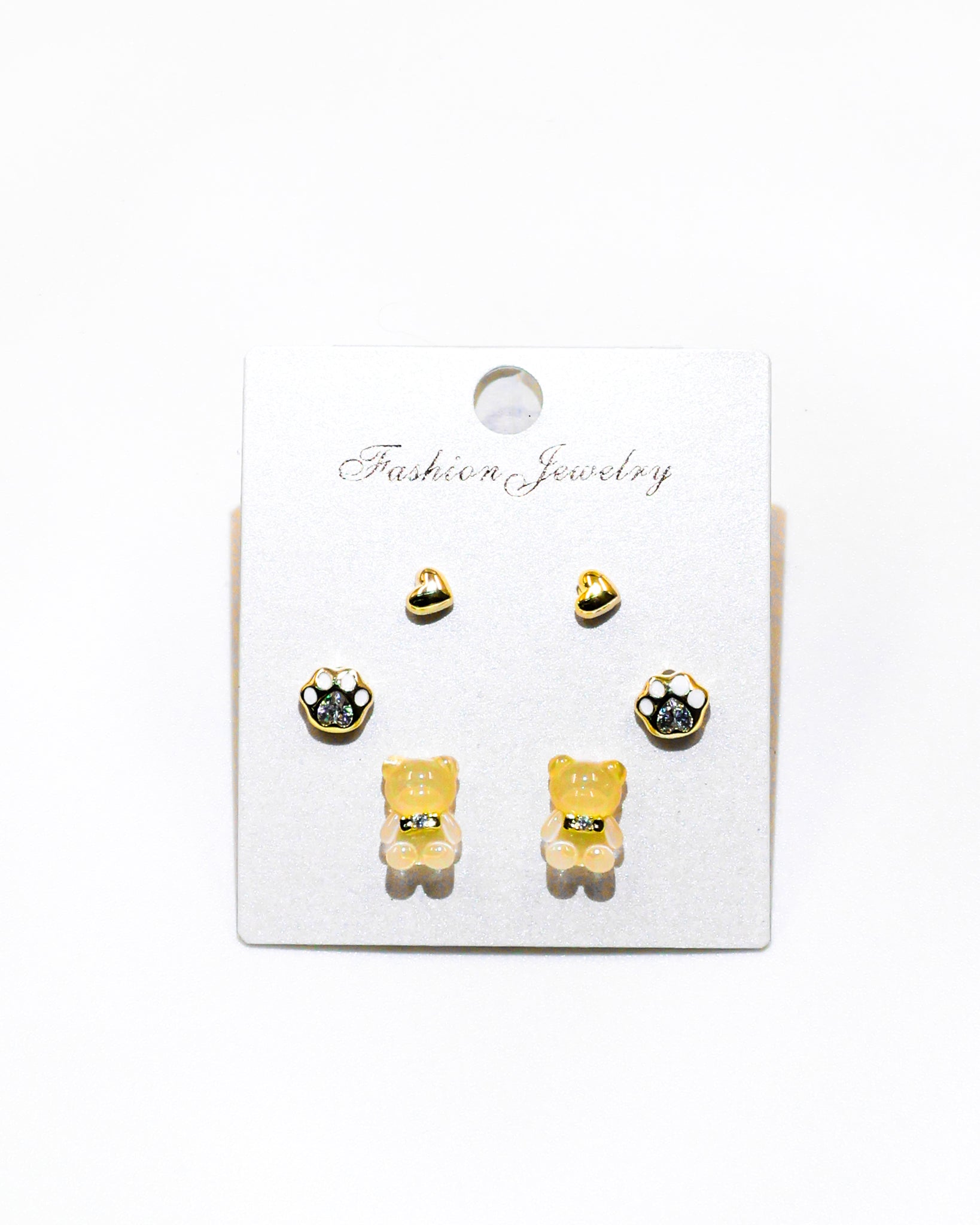 Set Aretes X3 - M6 Oro Laminado