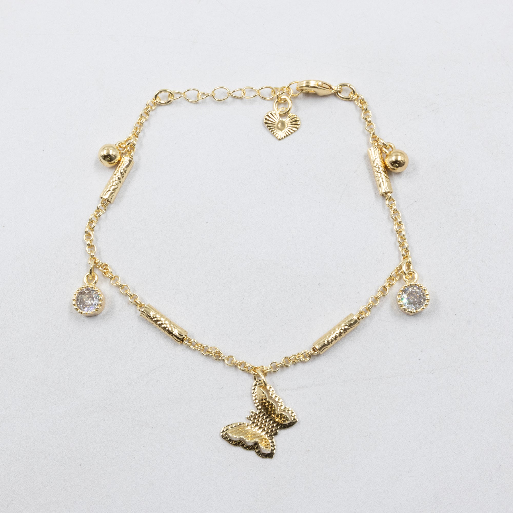 Pulseras Doradas con Dije M1 Oro Laminado