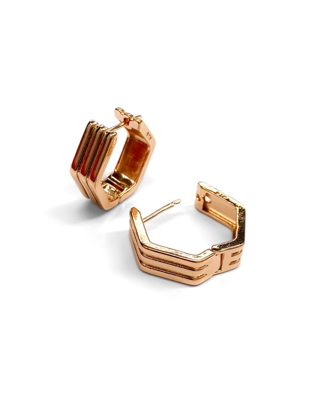 ARETES HUGGIES M19 - ORO LAMINADO
