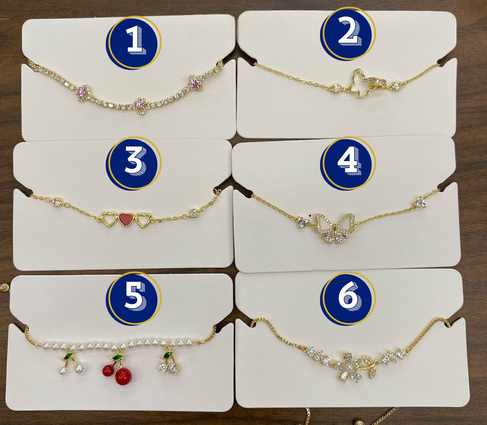 Pulsera Dorada Ansheli M4 Oro Laminado