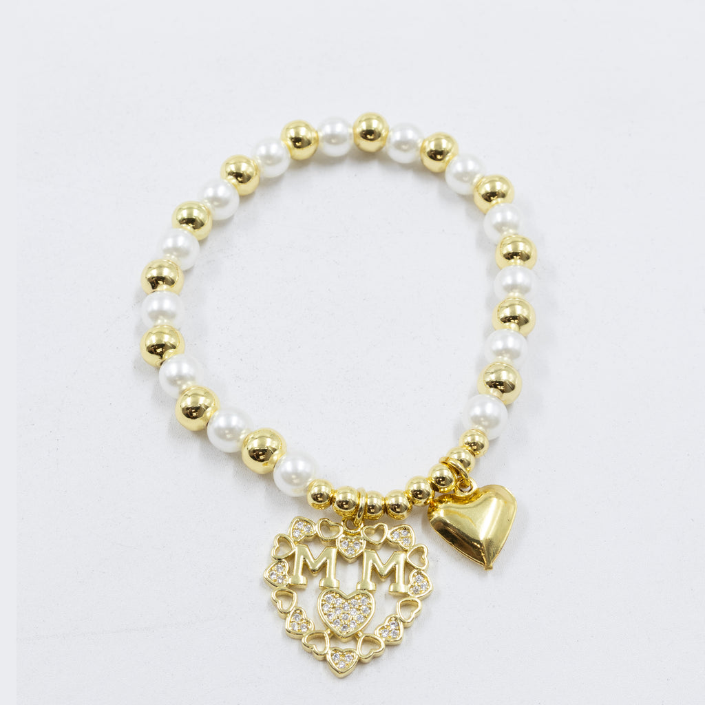 Pulsera con dije de Mamá M2 Oro Laminado 05/03/26